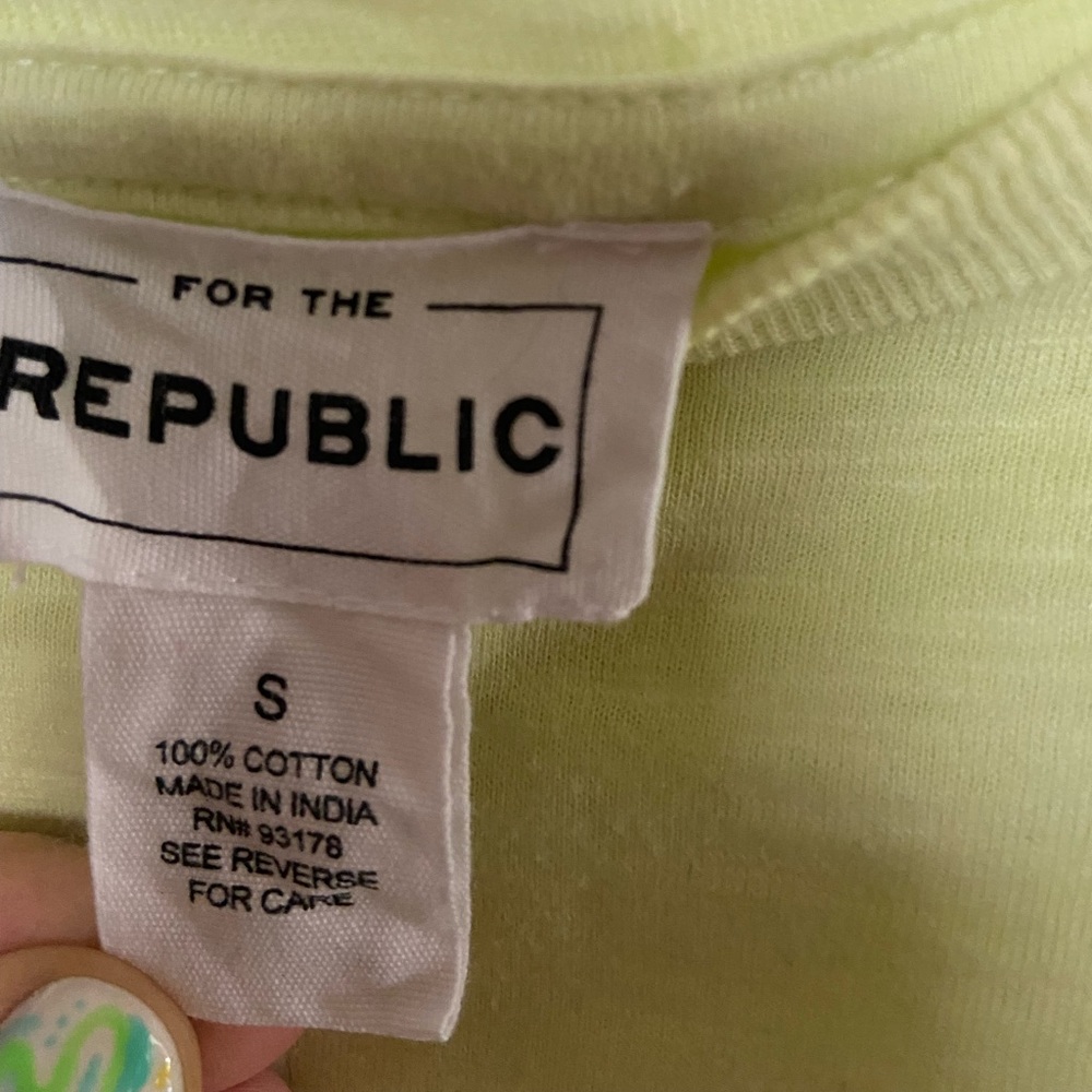 For The Republic Ruffle Tee - Picture 2 of 3